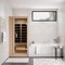 Steamspa 1-Person Carbon FAR Infrared Hemlock Wooden Indoor Sauna Room with LED Touch Control Panel SC-SS0013-GS - alternate 4